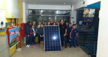 visita a Mini Usina Solar Fotovoltaica