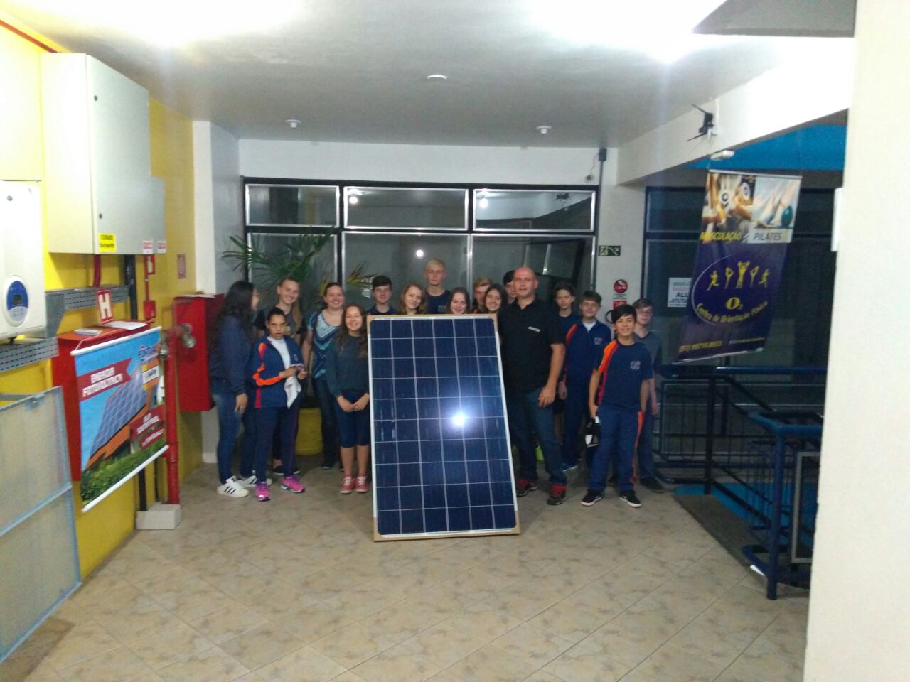 visita a Mini Usina Solar Fotovoltaica